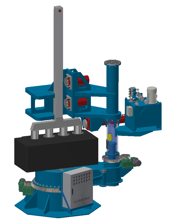 Guide rod straightening machine