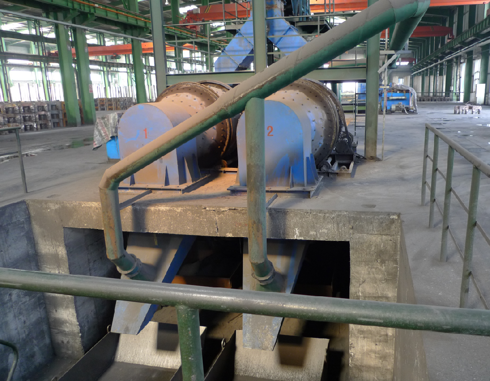 Double drum phosphorus iron ring cleaning machine